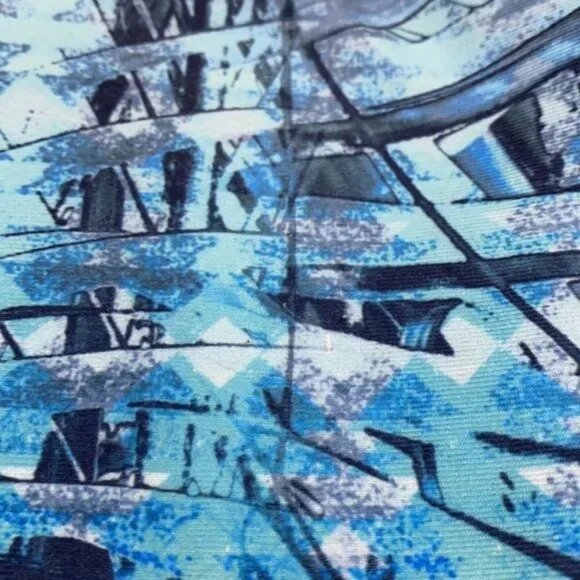 PINK LOTUS WOMEN'S OMBRE CROPPED CAPRI LEGGINGS SIZE SMALL - Picture 7 of 7